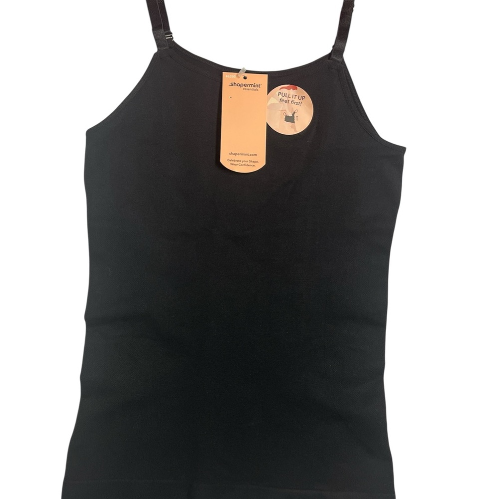 Shapermint Black Fitted Sleeveless Camisole